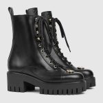 Gucci Women’s lace-up ankle boot with GG - Image 2